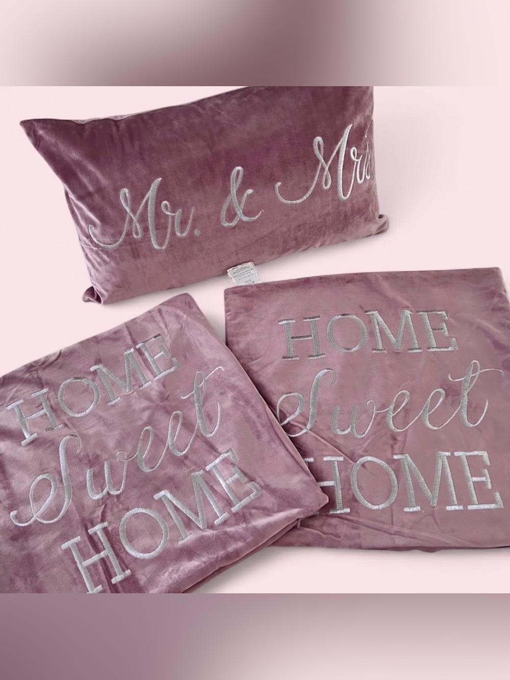 Set of 3 Velvet Throw Pillow Covers